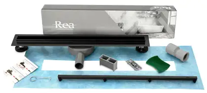 Трап для душа REA NEO SLIM PRO BLACK черный 80 см (REA-G8902) Трап для душа REA NEO SLIM PRO BLACK черный 80 см (REA-G8902)