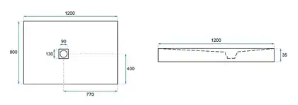 Душевой поддон REA ROCK 80X120 GREY (REA-K4583) Душевой поддон REA ROCK 80X120 GREY (REA-K4583)