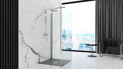 Душевой поддон REA ROCK 90X90 GREY (REA-K4585) Душевой поддон REA ROCK 90X90 GREY (REA-K4585)