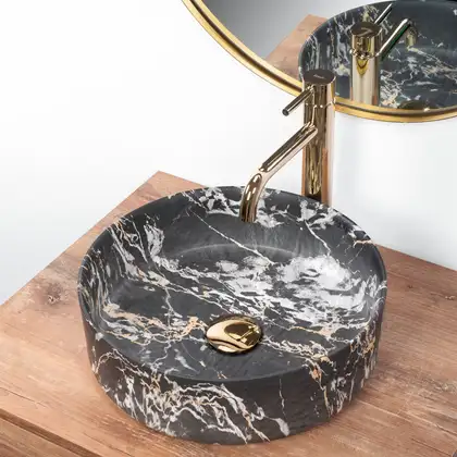 Умывальник (раковина) REA SAMI MARBLE APOGEO MAT накладной (REA-U5608)