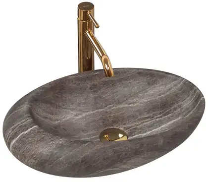 Умывальник (раковина) REA ROXY A STONE D.GREY MATT накладной (REA-U6649) Умывальник (раковина) REA ROXY A STONE D.GREY MATT накладной (REA-U6649)