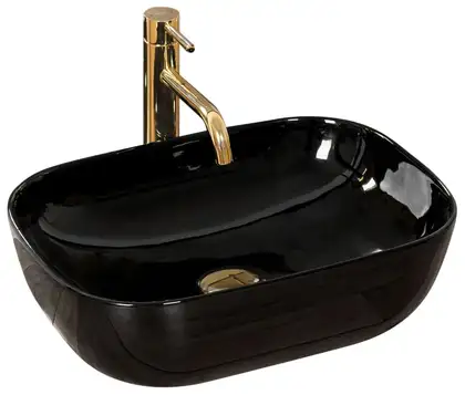 Умывальник (раковина) REA BELINDA BLACK накладной черный (REA-U8490) Умывальник (раковина) REA BELINDA BLACK накладной черный (REA-U8490)