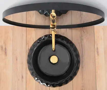 Умывальник (раковина) REA CHIC BLACK накладной черный (REA-U8600)