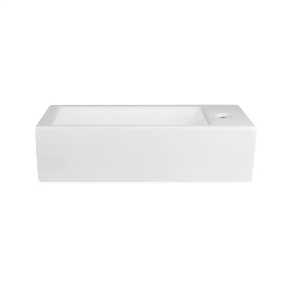 Раковина Qtap Crow 500х255х130 White с донным клапаном QT0511A010W