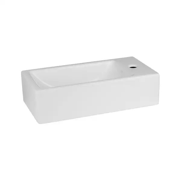 Раковина Qtap Crow 500х255х130 White с донным клапаном QT0511A010W
