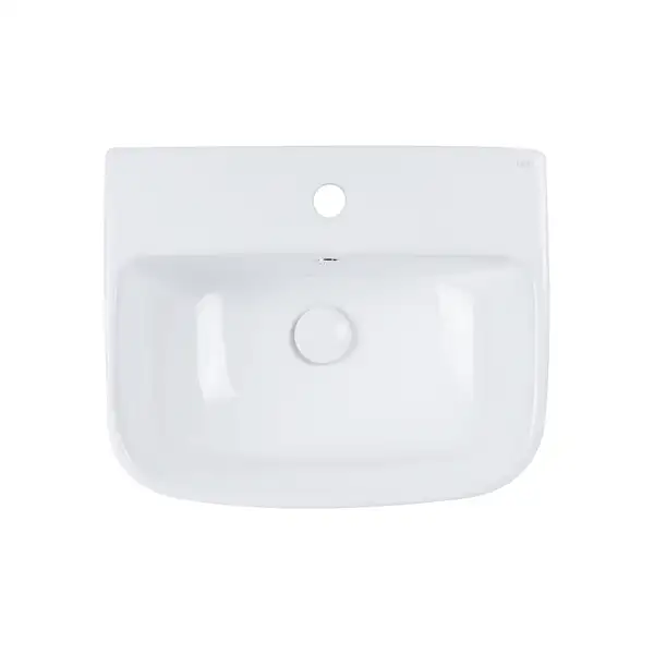 Раковина подвесная моноблок Qtap Crow 500х400х385 White с донным клапаном QT0511G815W