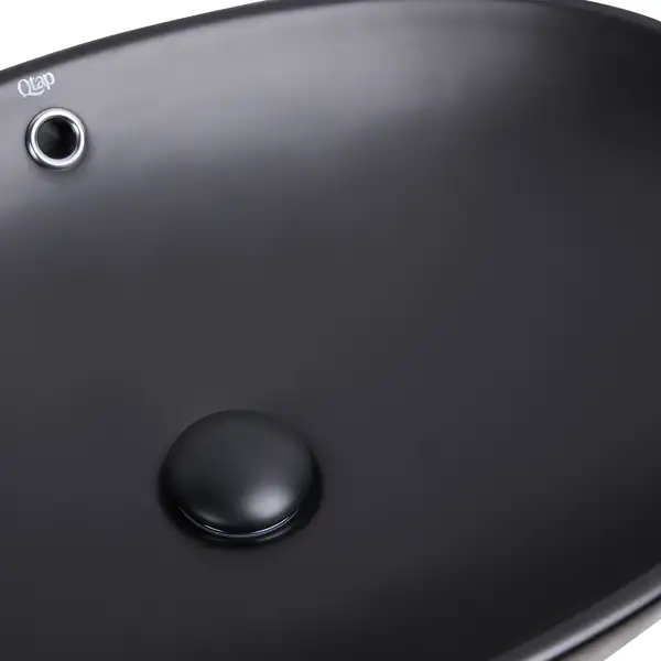Раковина Qtap Dove 625х415х150 Matt black QT063077MBMB