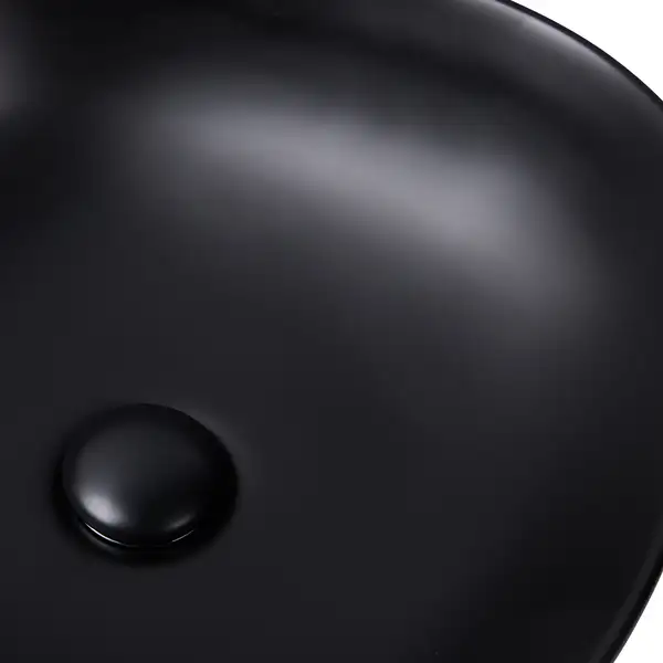 Раковина Qtap Kolibri 410x410x150 Matt black с донным клапаном QT10112144MBMB Раковина Qtap Kolibri 410x410x150 Matt black с донным клапаном QT10112144MBMB