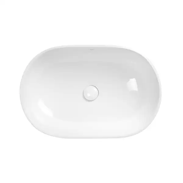 Раковина Qtap Leo 585х380х180 White с донным клапаном QT1111A028W