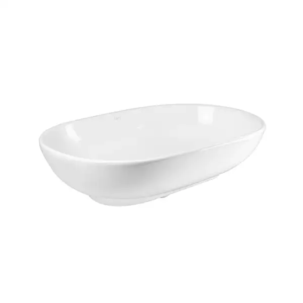 Раковина Qtap Leo 585х380х180 White с донным клапаном QT1111A028W