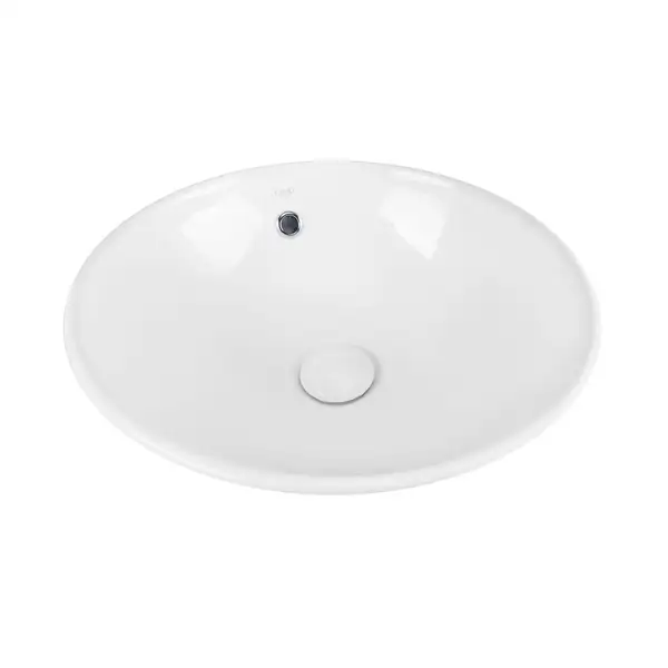 Раковина-чаша Qtap Robin 410х410х180 White с донным клапаном QT1311A004W
