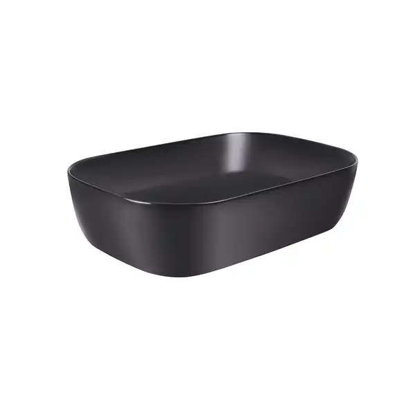 Раковина Qtap Robin 610х400х145 Matt black QT132143PMBMB Раковина Qtap Robin 610х400х145 Matt black QT132143PMBMB