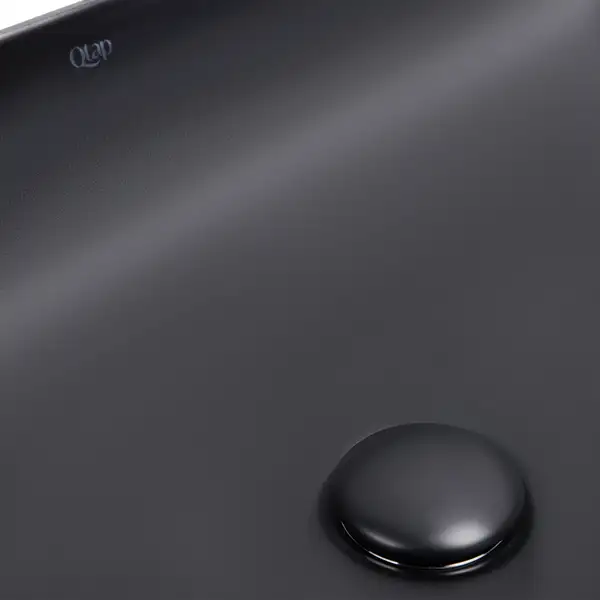 Раковина Qtap Robin 610х400х145 Matt black QT132143PMBMB Раковина Qtap Robin 610х400х145 Matt black QT132143PMBMB