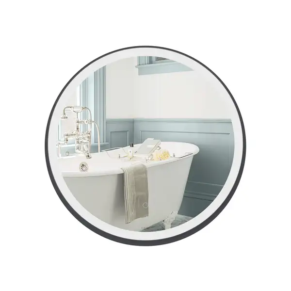 Зеркало Qtap Robin R600 Black с LED-подсветкой и антизапотеванием QT13786501B Зеркало Qtap Robin R600 Black с LED-подсветкой и антизапотеванием QT13786501B