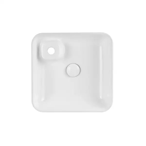 Раковина Qtap Stork 400х400х140 White с донным клапаном QT1511A057TW Раковина Qtap Stork 400х400х140 White с донным клапаном QT1511A057TW