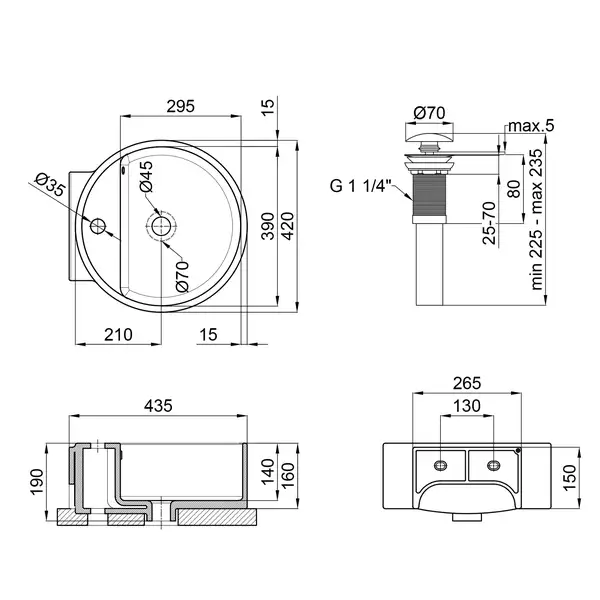 Раковина-чаша Qtap Swan 425х435х195 White с донным клапаном QT1611A005W Раковина-чаша Qtap Swan 425х435х195 White с донным клапаном QT1611A005W