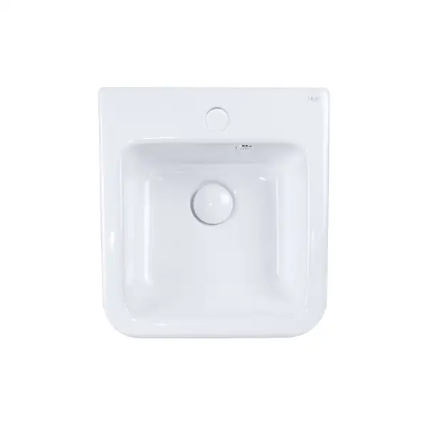 Раковина подвесная моноблок Qtap Tern 370х410х400 White с донным клапаном QT1711G808W