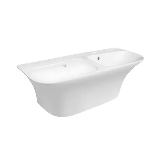 Раковина подвесная моноблок Qtap Virgo 1000х410х360 White с донным клапаном QT1811G760W Раковина подвесная моноблок Qtap Virgo 1000х410х360 White с донным клапаном QT1811G760W