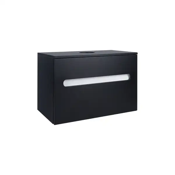 Тумба подвесная Qtap Virgo 700х476х469 Black/White со столешницей QT1879TPА702BW Тумба подвесная Qtap Virgo 700х476х469 Black/White со столешницей QT1879TPА702BW