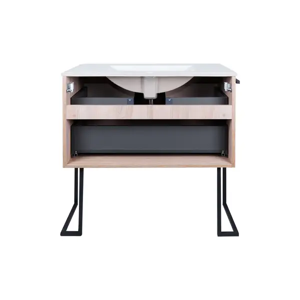 Комплект Qtap Taurus 800х800х437 Whitish oak тумба напольная + раковина врезная QT2471TNT803WO Комплект Qtap Taurus 800х800х437 Whitish oak тумба напольная + раковина врезная QT2471TNT803WO