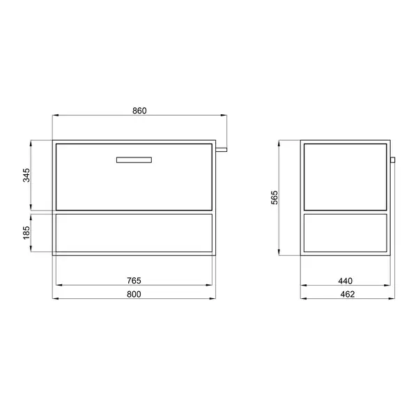 Тумба подвесная Qtap Taurus 800х580х437 Whitish oak QT2474TPT803WO Тумба подвесная Qtap Taurus 800х580х437 Whitish oak QT2474TPT803WO