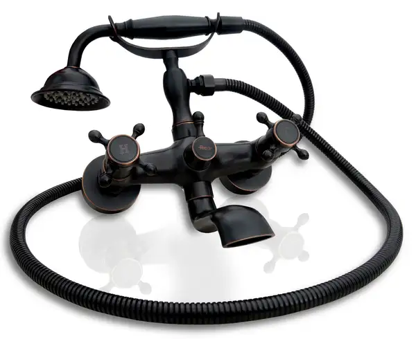 Смеситель для ванны REA RETRO OLD BLACK черный настенный (REA-B0224) Смеситель для ванны REA RETRO OLD BLACK черный настенный (REA-B0224)