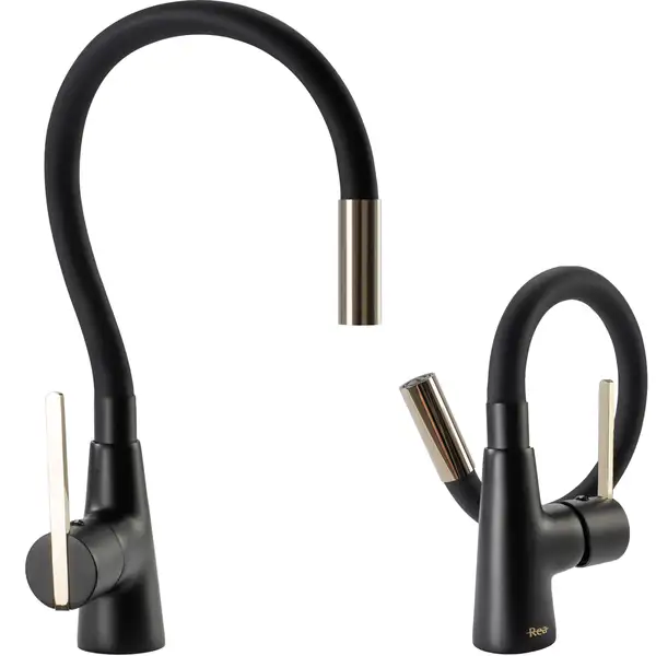 Смеситель для кухни REA ICON BLACK GOLD (REA-B5682) Смеситель для кухни REA ICON BLACK GOLD (REA-B5682)