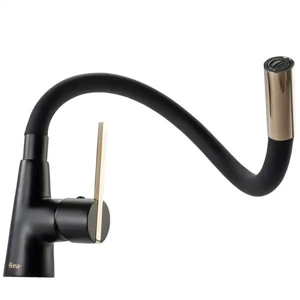Смеситель для кухни REA ICON BLACK GOLD (REA-B5682) Смеситель для кухни REA ICON BLACK GOLD (REA-B5682)