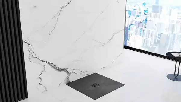 Душевой поддон REA ROCK 90X90 BLACK (REA-K4581)