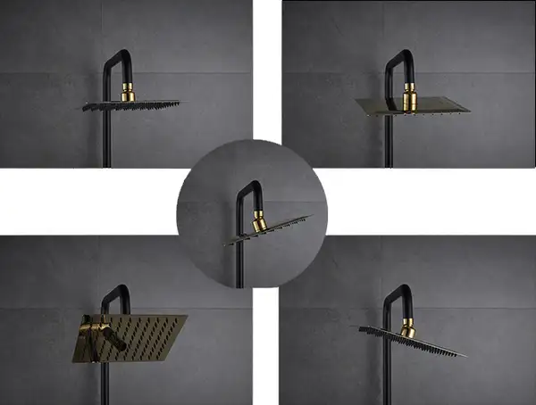 Душевой гарнитур REA GIO Black Gold (REA-P9860) Душевой гарнитур REA GIO Black Gold (REA-P9860)