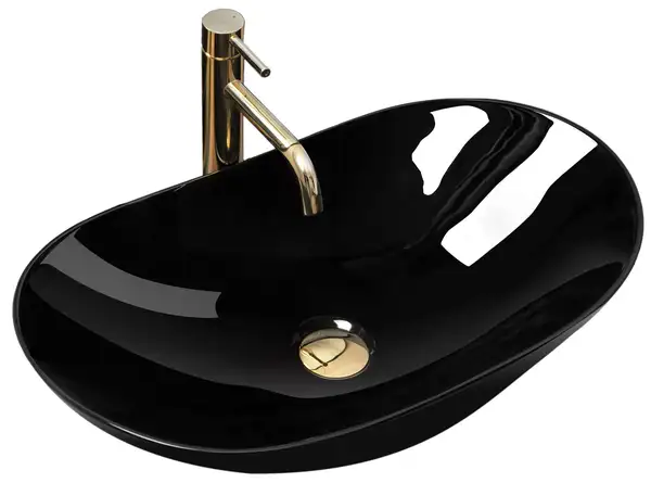 Rea Royal 60 Умивальник накладний, чорний (REA-U0445) Rea Royal 60 Умивальник накладний, чорний (REA-U0445)