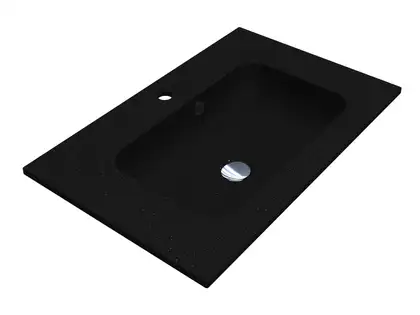 MIRAGGIO Умывальник DELLA 700 BLACK MIRASTONE (0000804)