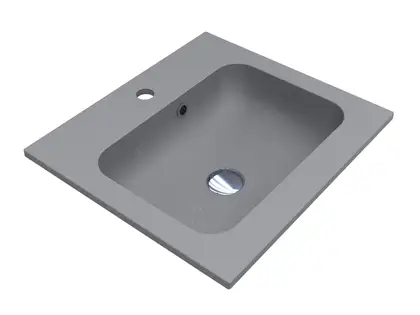 MIRAGGIO Умывальник DELLA 500 GRAY MIRASTONE (0000985) MIRAGGIO Умывальник DELLA 500 GRAY MIRASTONE (0000985)