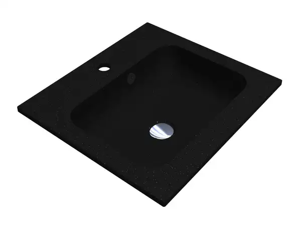 MIRAGGIO Умывальник DELLA 500 BLACK MIRASTONE (0000839) MIRAGGIO Умывальник DELLA 500 BLACK MIRASTONE (0000839)