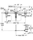 Смеситель для раковины Grohe Eurocube (цвет - хром) (20351000)