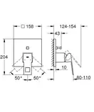 Grohe Eurocube Смеситель скрытого монтажа, хром (24062000)