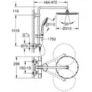 Душова система Grohe Euphoria XXL System 310 c термостатом, хром (26075000)