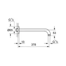 Душовий кронштейн Grohe RSH 380 мм (28361000)