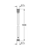 Душовий шланг 1500 Grohe Silverflex (28364000)