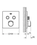 Grohe SmartControl Змішувач прихований, хром (29148000)