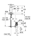 Grohe BauClassic Змішувач для біде, хром (32864000)