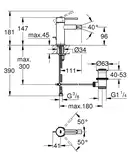 Grohe Essence New Змішувач для біде, хром (32935001)