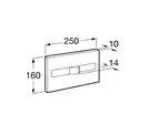 Roca PRO спускная кнопка PL2 Dual, хром (A890096001)