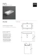Simas Agile Раковина накладная, белый глянец (AG80)