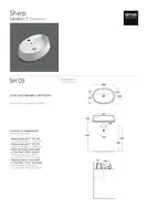Раковина накладная на столешницу Simas Sharp 60 х 42 см (SH05)