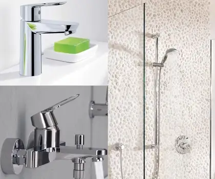 Набір змішувачів для ванни S-Size Grohe BauLoop (123214S)