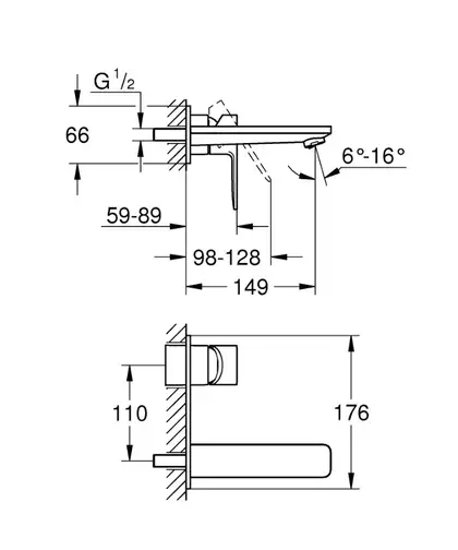 Змішувач для умивальника Grohe Lineare New, на 2 отвори, зовнішня частина, M-Size, хром (19409001) Змішувач для умивальника Grohe Lineare New, на 2 отвори, зовнішня частина, M-Size, хром (19409001)