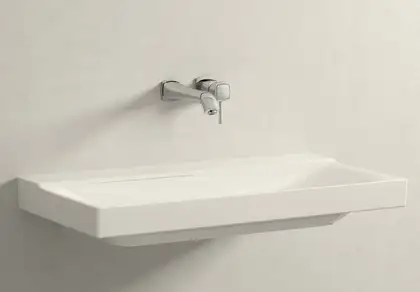 Змішувач для умивальника Grohe Grandera M-Size на два отвори 234 мм, хром (19930000)