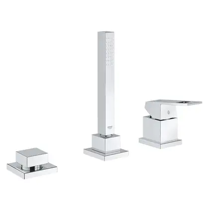 Смеситель на борт ванны, однорычажный Grohe Eurocube (цвет - хром) (19966000) Смеситель на борт ванны, однорычажный Grohe Eurocube (цвет - хром) (19966000)