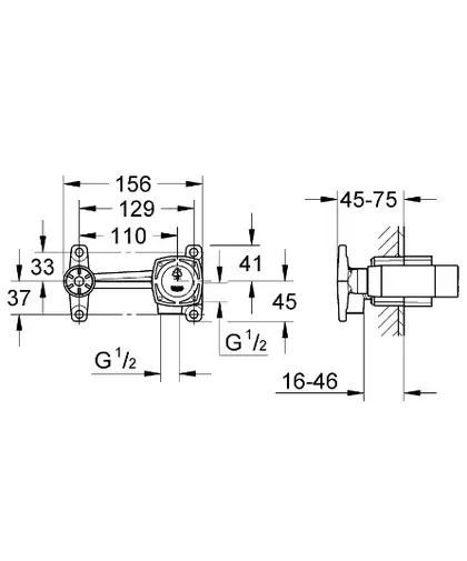 Прихована частина змішувача для раковини Grohe Non Rapido OHM (23319000) Прихована частина змішувача для раковини Grohe Non Rapido OHM (23319000)
